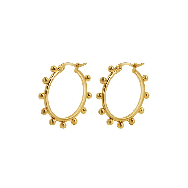 Greek Goddess Edition Hera Gold Plated Hoop Earring