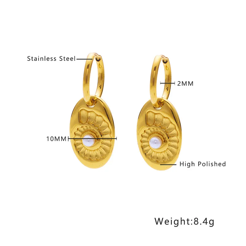 Shoreline Gold Plated Hoop Earrings