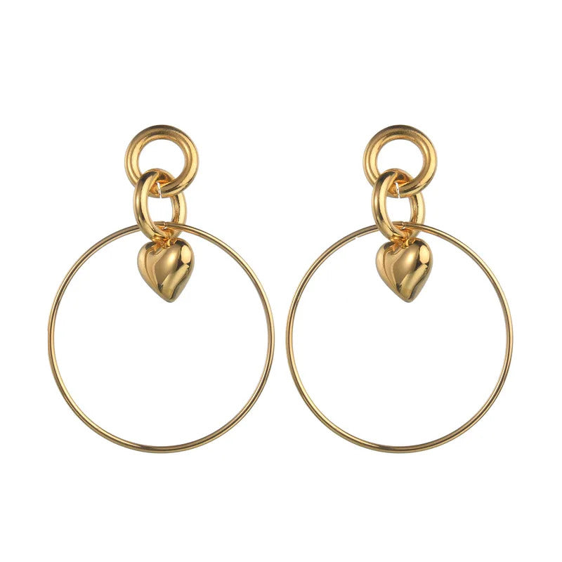 Romantic Entwine Gold Plated Drop Earring