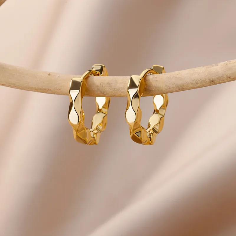 Wildcats Felin Gold Plated Hoop Earring