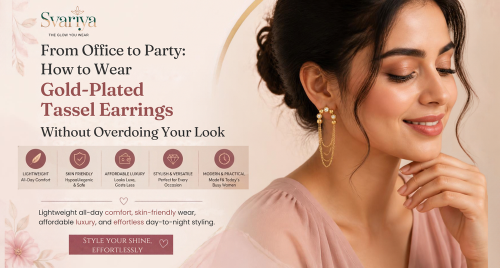 From Office to Party: How to Wear Gold-Plated Tassel Earrings Without Overdoing Your Look