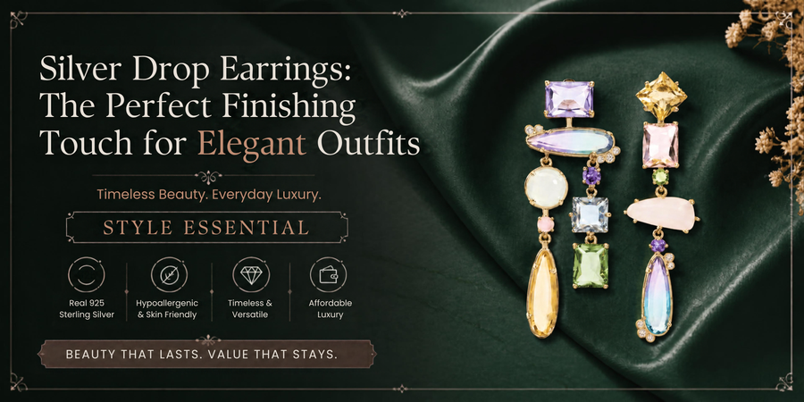 Silver Drop Earrings: The Perfect Finishing Touch for Elegant Outfits