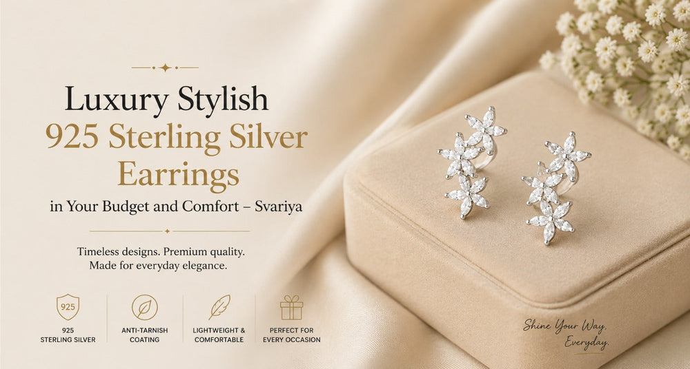 Luxury Stylish 925 Sterling Silver Earrings in Your Budget and Comfort