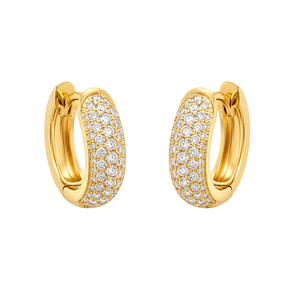 Cosmic Huggie Gold Plated Hoop Earring