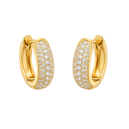 Cosmic Huggie Gold Plated Hoop Earring