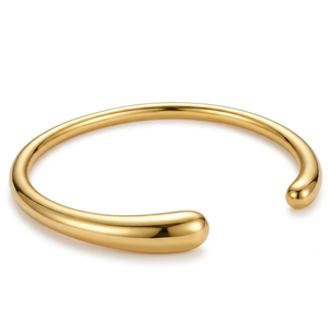 Grace Line Collection Plain Gold Plated Bracelets