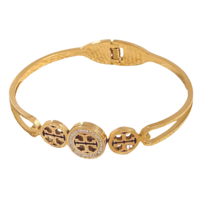 Crown Trinity Gold Plated Bracelet