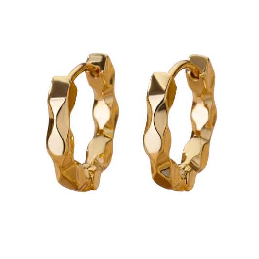 Wildcats Felin Gold Plated Hoop Earring