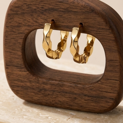 Wildcats Felin Gold Plated Hoop Earring