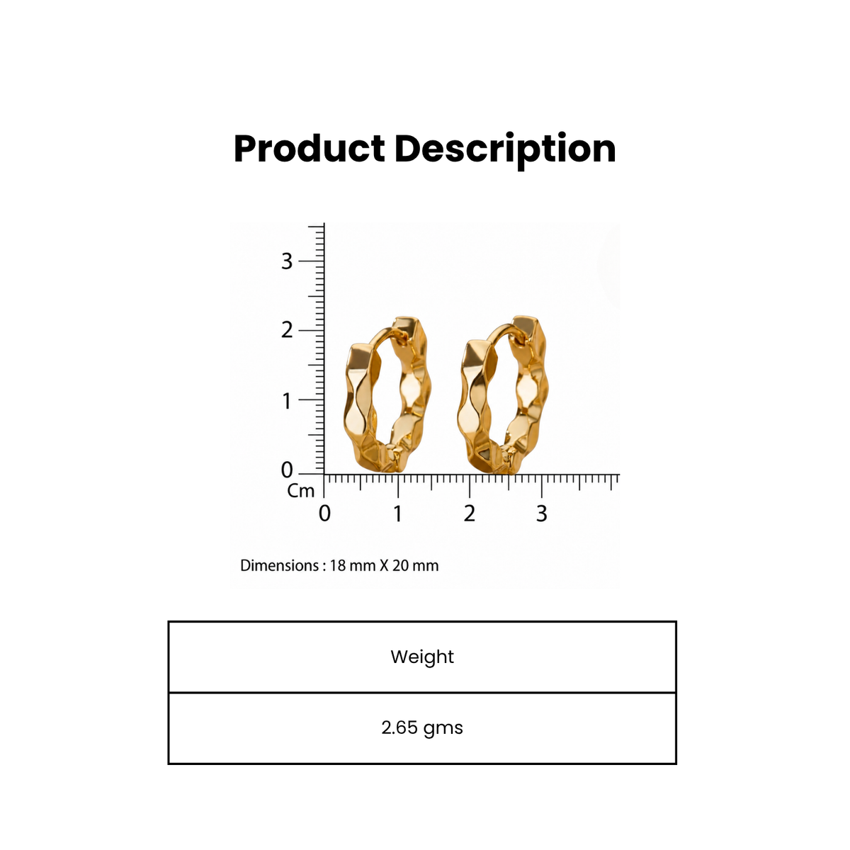 Wildcats Felin Gold Plated Hoop Earring