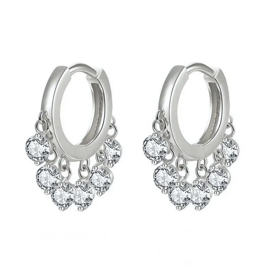 Drip Hoops: Silver