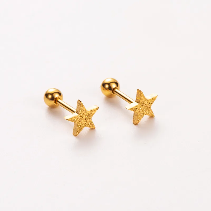 Cupid Twinkle Gold Plated Stud Earring