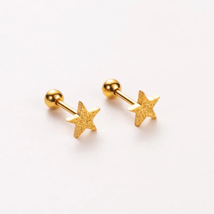 Cupid Twinkle Gold Plated Stud Earring