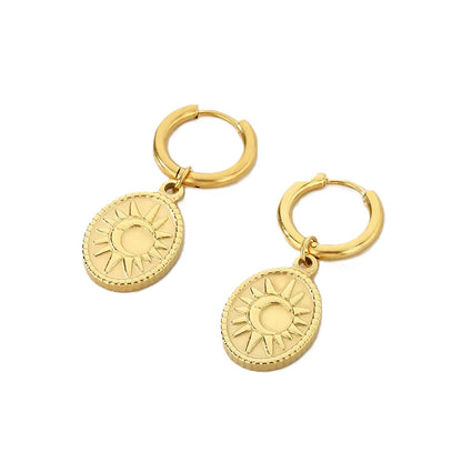 Golden Hour Gold Plated Hoop Earrings