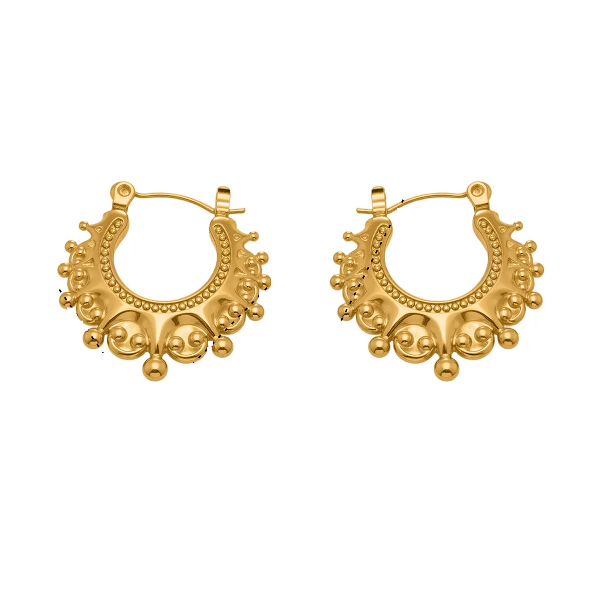 Greek Goddess Edition Rhea Gold Plated Hoop Earring