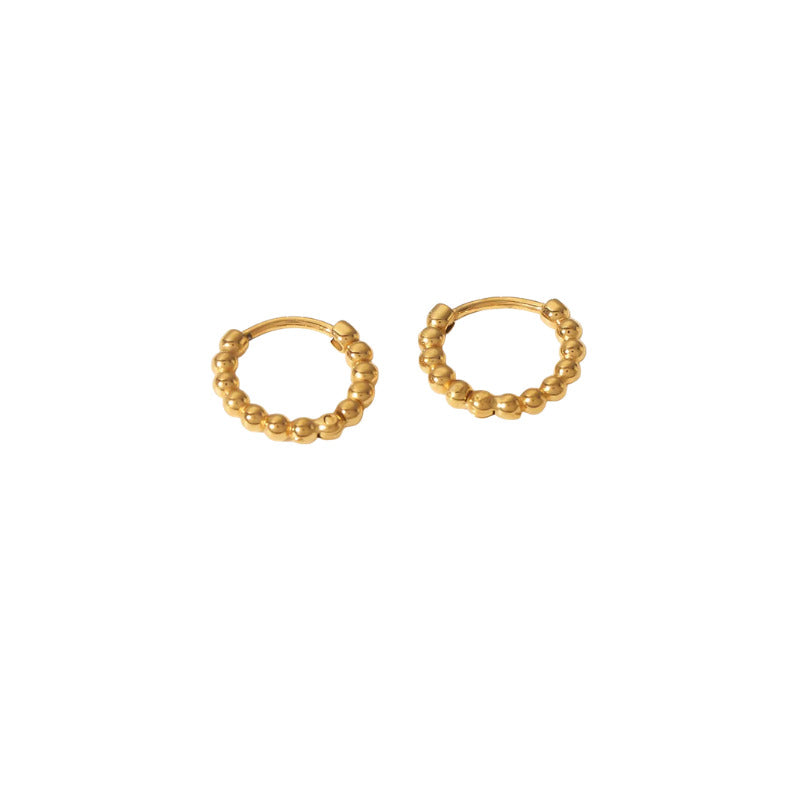 Swirl Gold Plated Hoop Earring