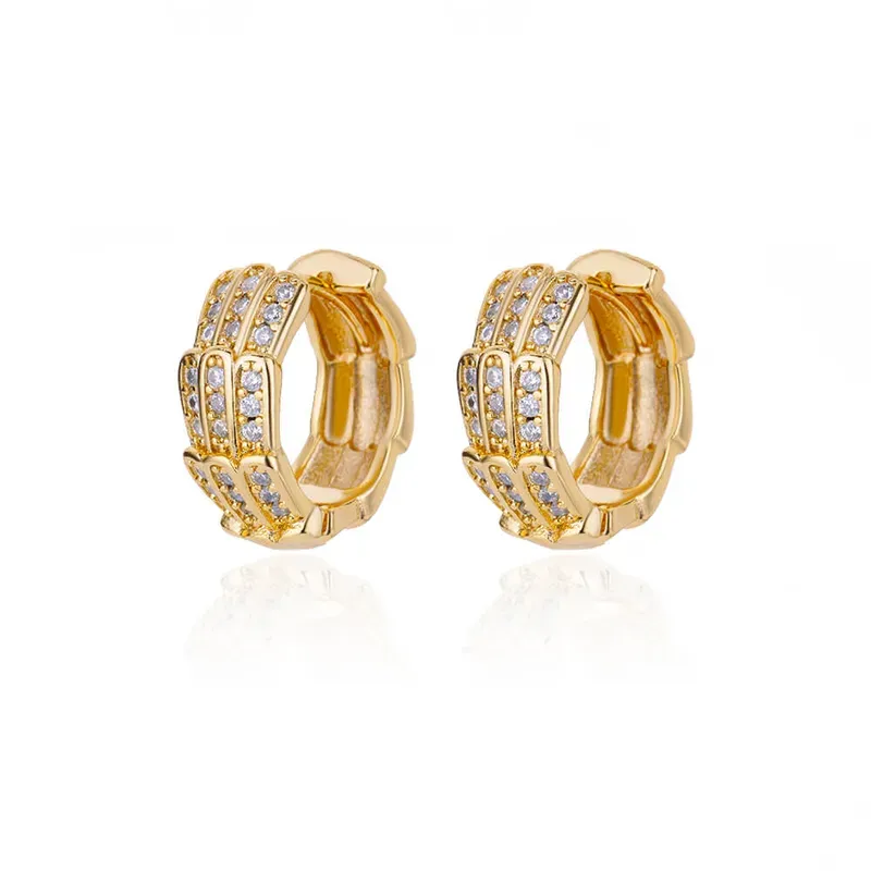 Monarch Gold Plated Hoop Earring