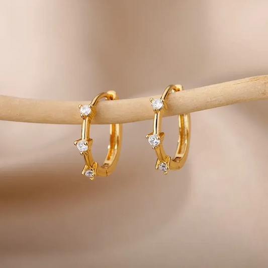Glow Gold Plated Hoop Earring