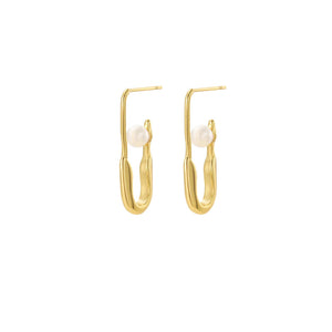 Luna Flux Gold Plated Drop Earring