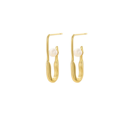 Luna Flux Gold Plated Drop Earring