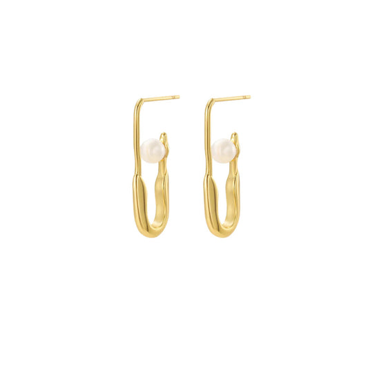 Luna Flux Gold Plated Drop Earring