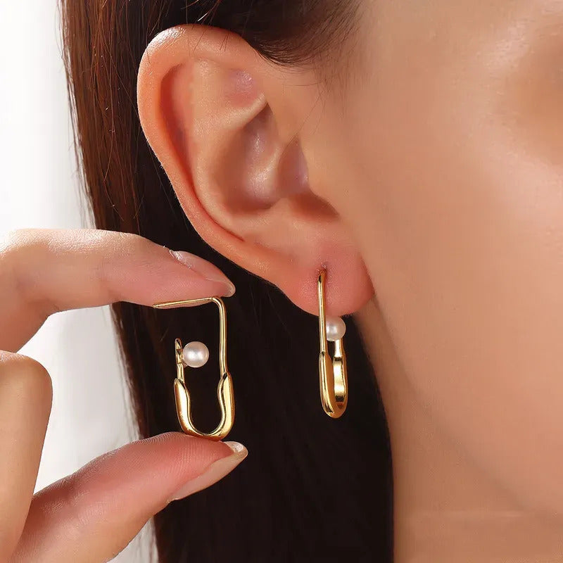 Luna Flux Gold Plated Drop Earring