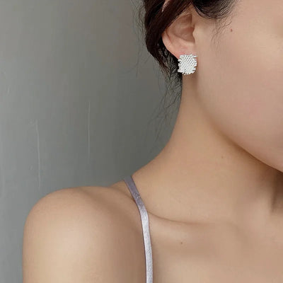 Artisan Silver Stud Earring